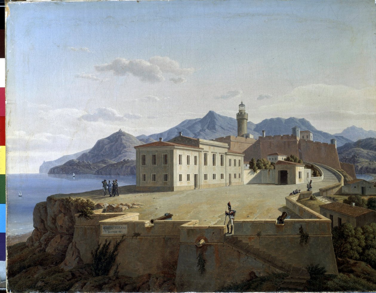 Napoleona Bonaparte w Portoferraio. Napoleona Bonaparte w Portoferraio. Napoleon Ier Bonaparte (1769-1821) na wygnaniu w Portoferraio (Włochy) en 1814. Peinture de Leo Von Klenze (1784-1864) autorstwa Leo von Klenze