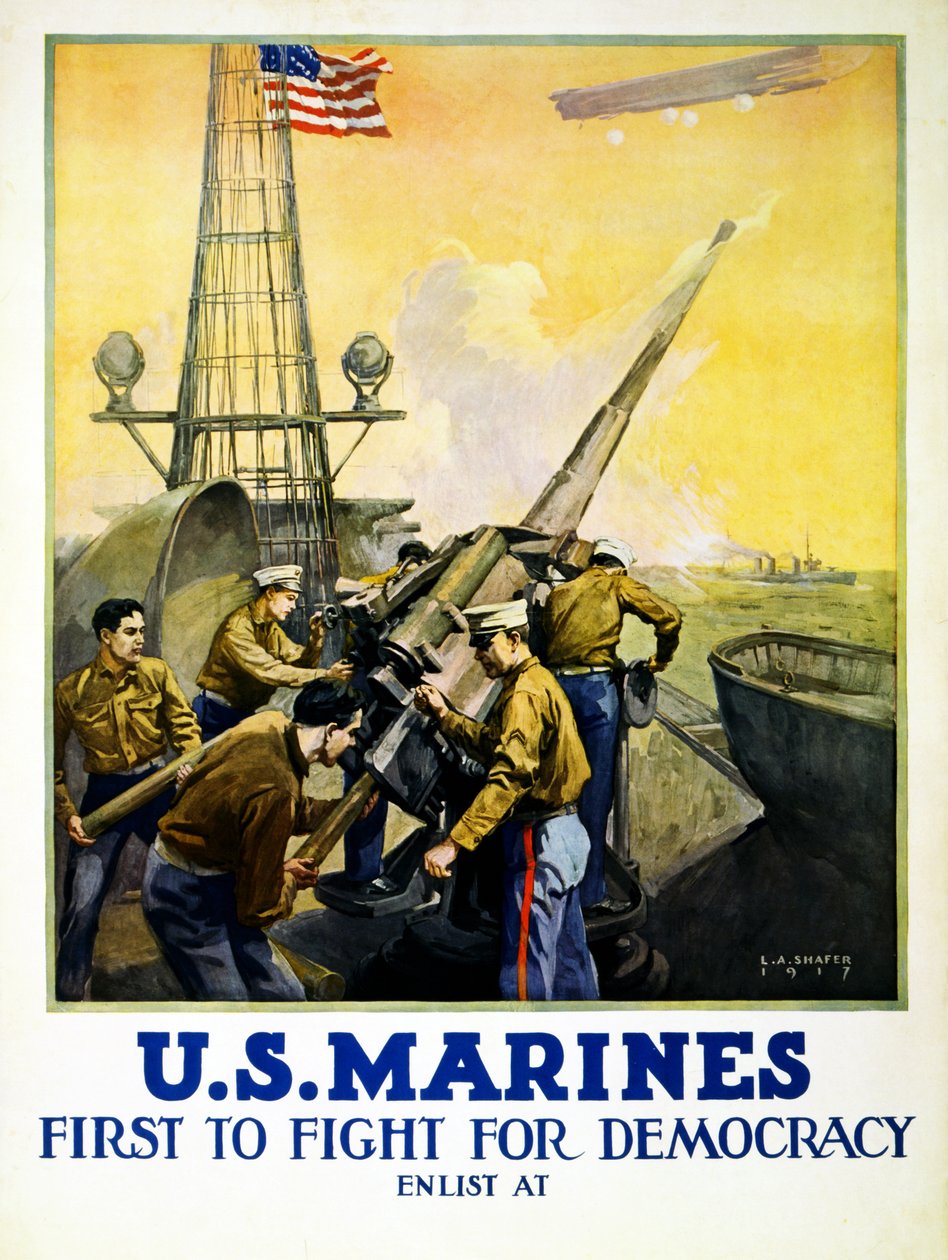 U.S. Marines, 1917 autorstwa Leon Alaric Shafer