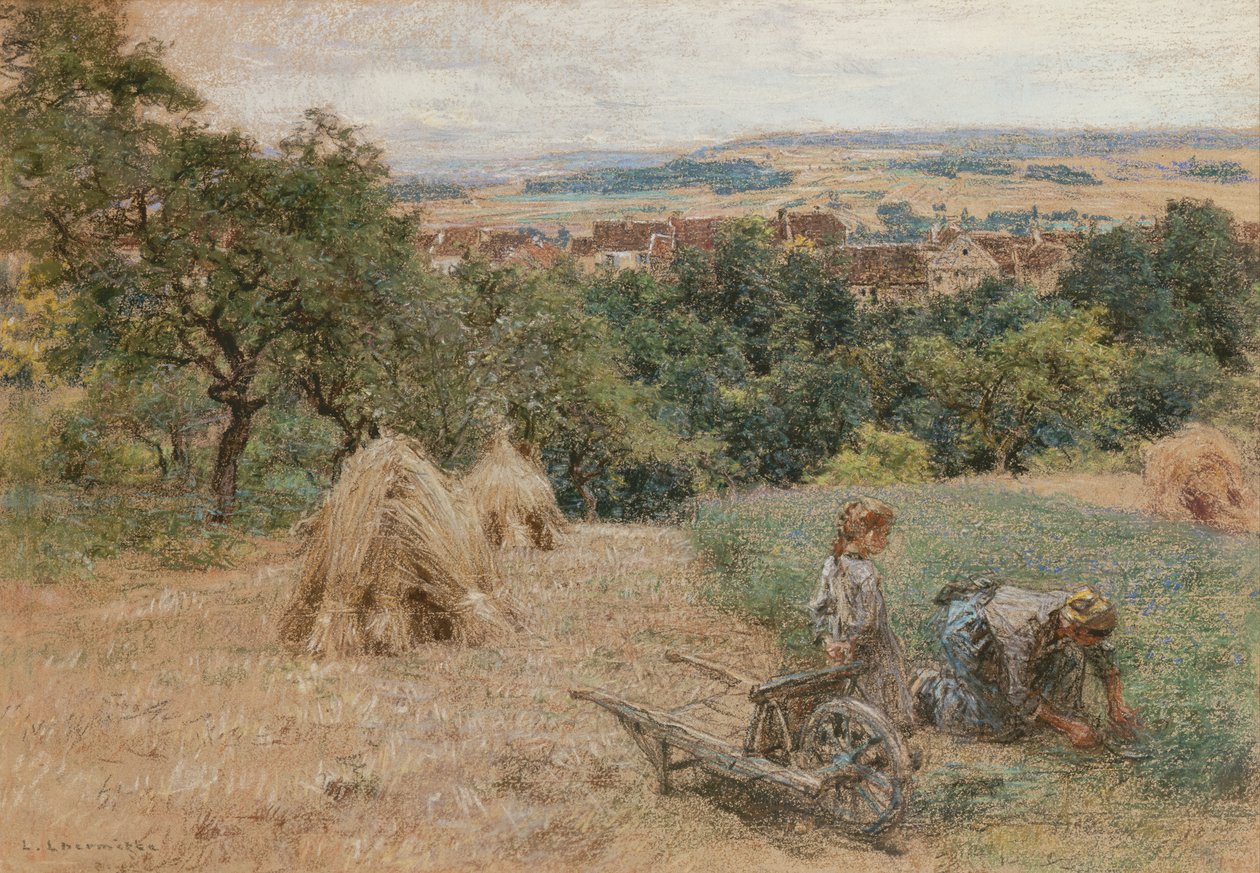 Koszenie trawy autorstwa Leon Augustin Lhermitte