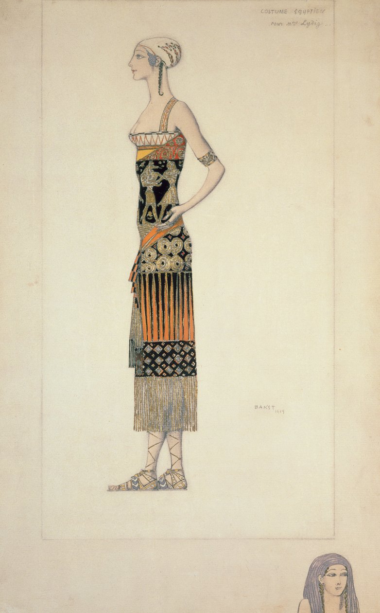 Egipski kostium autorstwa Leon Bakst
