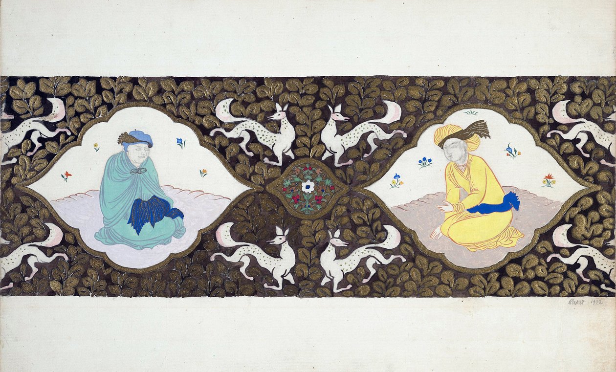 Projekt przygotowawczy do baletu „Isztar” Bohuslava Martinu, 1922 autorstwa Leon Bakst