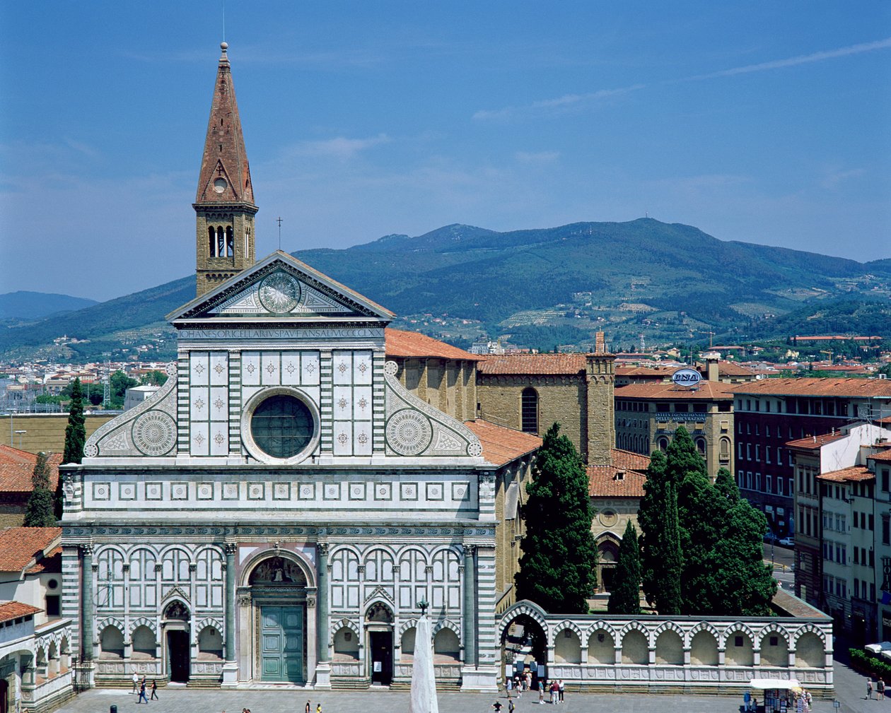 Widok Santa Maria Novella, ok. 1450-70 autorstwa Leon Battista Alberti