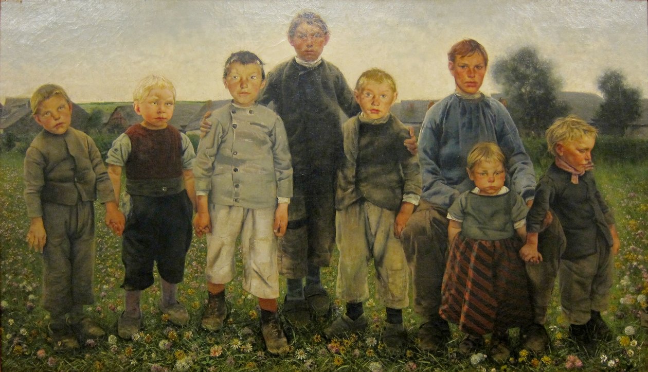 Chłopcy z serii Les ages du paysann autorstwa Léon Frédéric