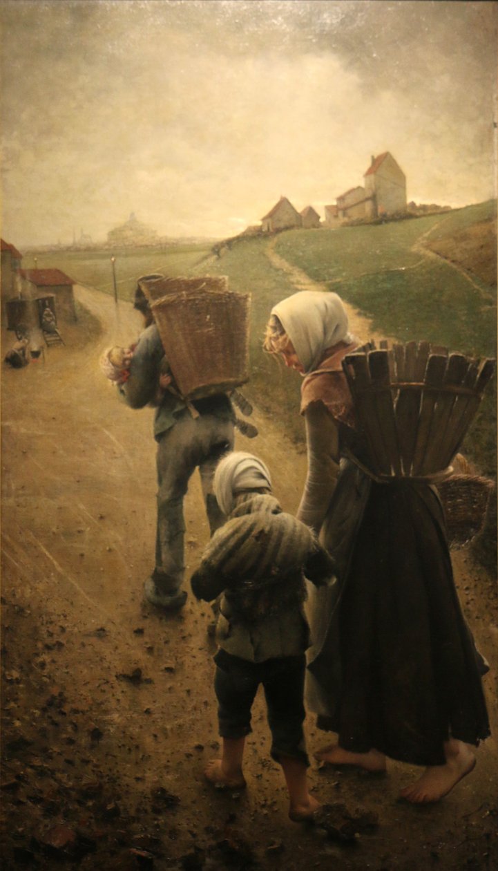 Polski: Sprzedawcy kredy-WieczoremNederlands: De Krijtverkopers-Avondn autorstwa Léon Frédéric