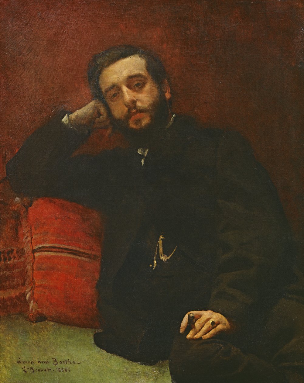 Portret Adriena Barthe, 1866 autorstwa Leon Joseph Florentin Bonnat