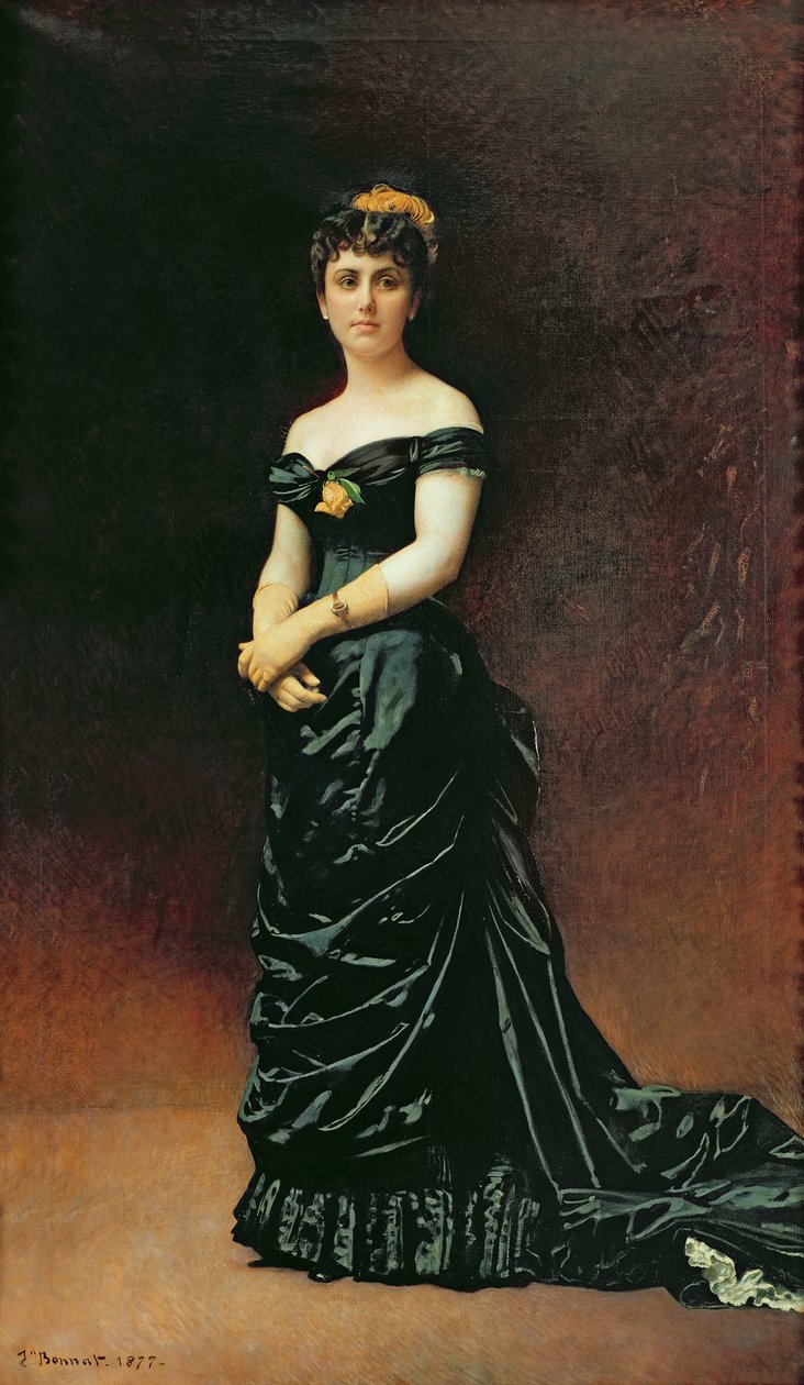 Portret Madame Bishofseim, 16 autorstwa Leon Joseph Florentin Bonnat