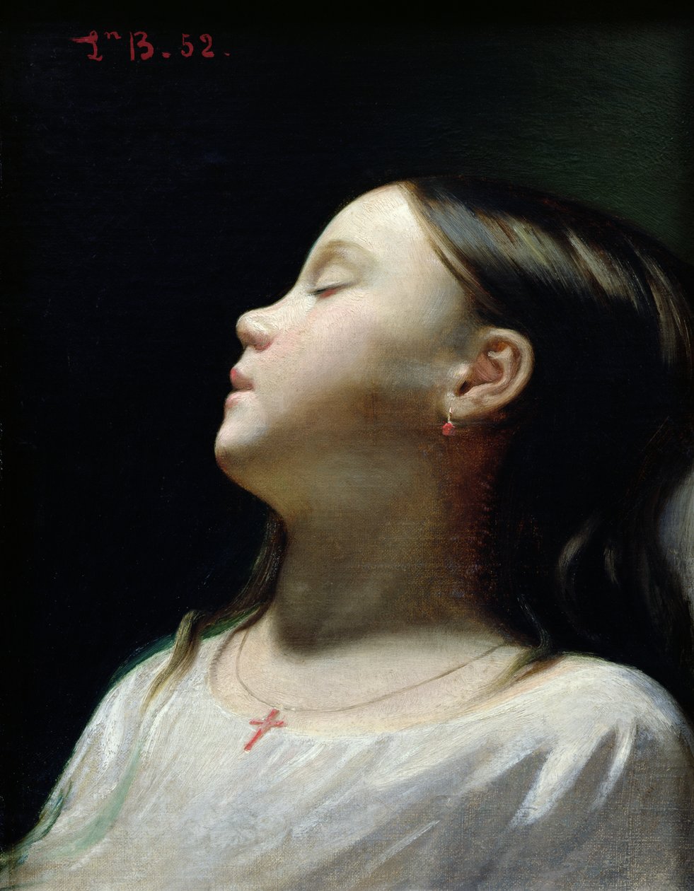 Młoda dziewczyna śpi, 1852 autorstwa Leon Joseph Florentin Bonnat