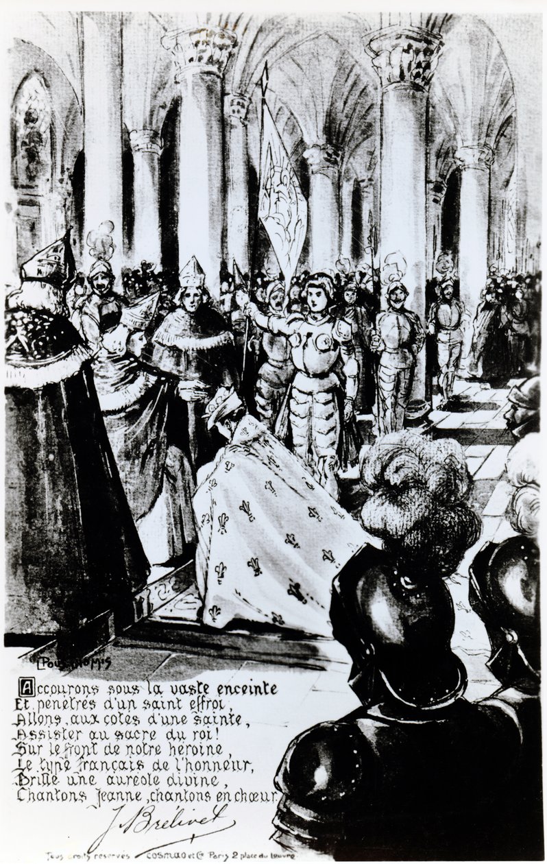 Koronacja Karola VII w Reims, ok. 1910 autorstwa Leon Pousthomis