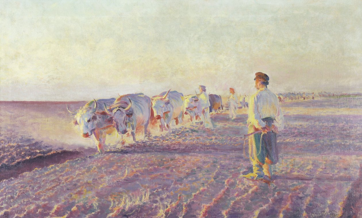 Orka na Ukrainie, 1892 autorstwa Leon Wyczolkowski