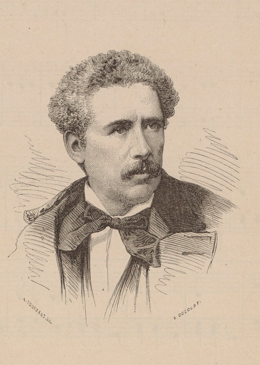 Portret kompozytora Oliviera Métry 1830-1889. autorstwa Leon Alexandre Tourfaut