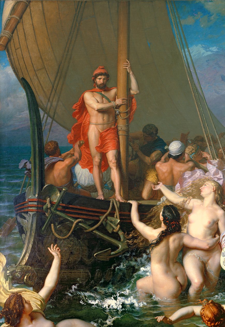 Ulisses i Syreny (detal 154170) autorstwa Leon Auguste Adolphe Belly