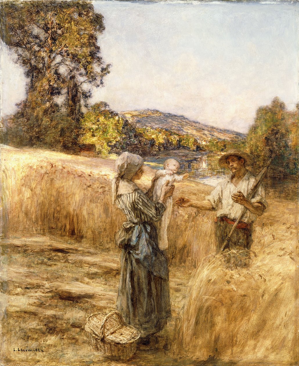 Wieczorny posiłek, autorstwa Leon Augustin Lhermitte