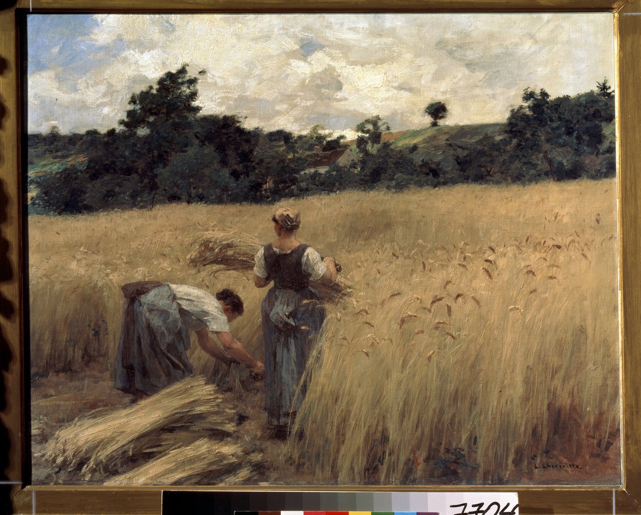 Żniwiarze. (Żniwiarze). Obraz Leon Augustin Lhermitte (1844-1925). Sztuka francuska, realizm. Muzeum Sztuk Pięknych im. Puszkina, Moskwa autorstwa Leon Augustin Lhermitte