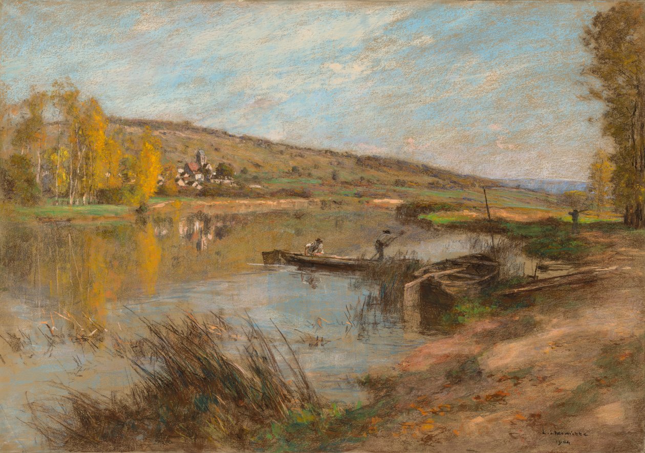 Quai au Sable, Chartèves autorstwa Leon Augustin Lhermitte