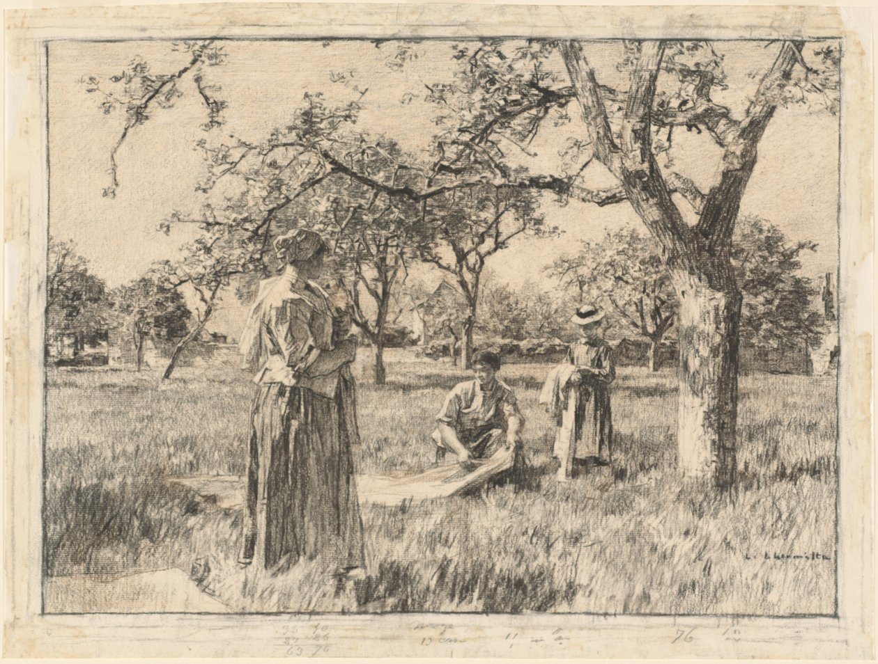 Wiosna autorstwa Leon Augustin Lhermitte