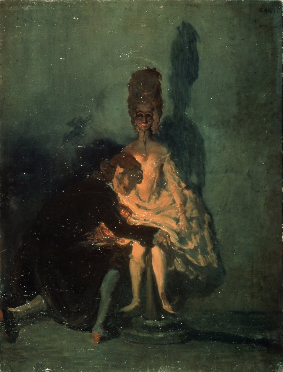 Coppelius & Coppelia po balecie Coppelia Leo Delibesa (1836-1891) autorstwa Leon Bakst