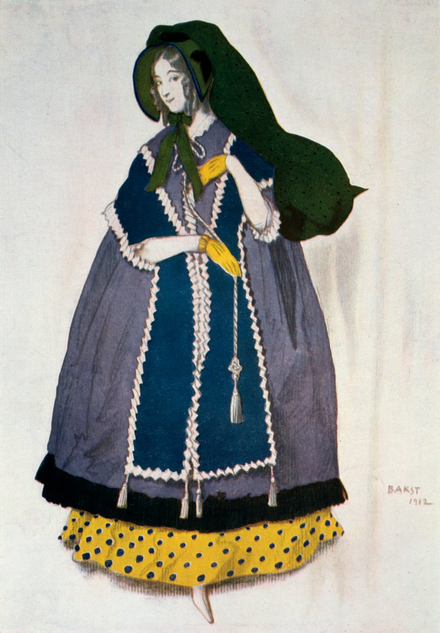 Projekt kostiumu do baletu Les Papillons, 1912. autorstwa Leon Bakst