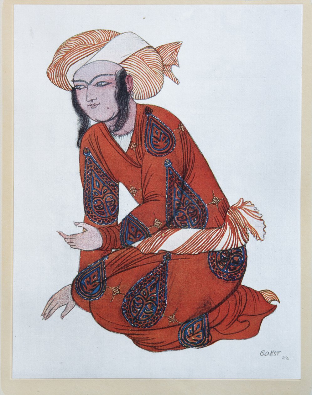 Projekt kostiumu do baletu Szeherezada N. Rimskiego-Korsakowa, 1922 autorstwa Leon Bakst