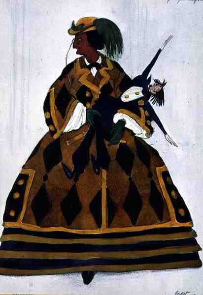 Kostium dla Angielki z La Boutique Fantastique autorstwa Leon Bakst