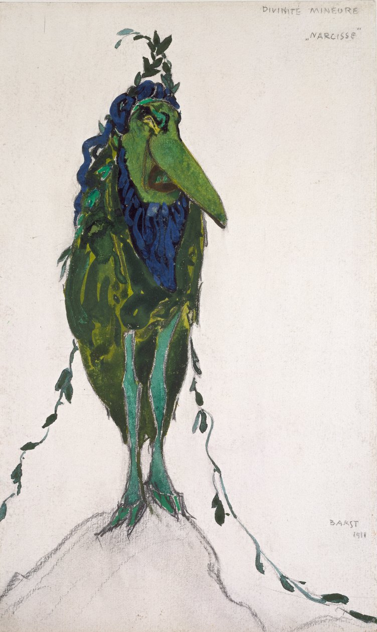 Kostium „La Divinite Mineure” dla „Narcisse”, 1911 autorstwa Leon Bakst