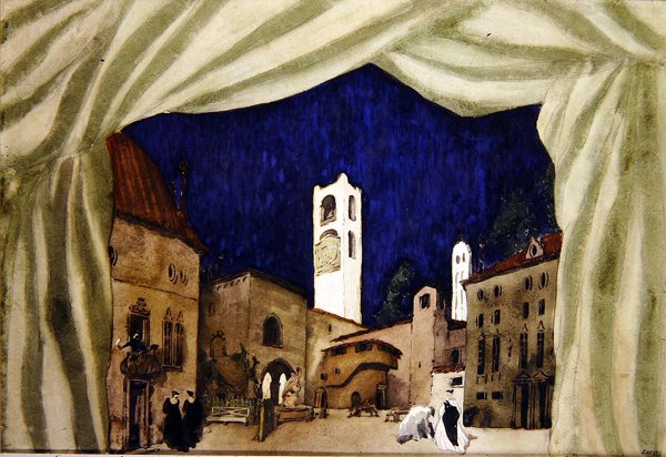 Projekt dla polowania markizy autorstwa Leon Bakst