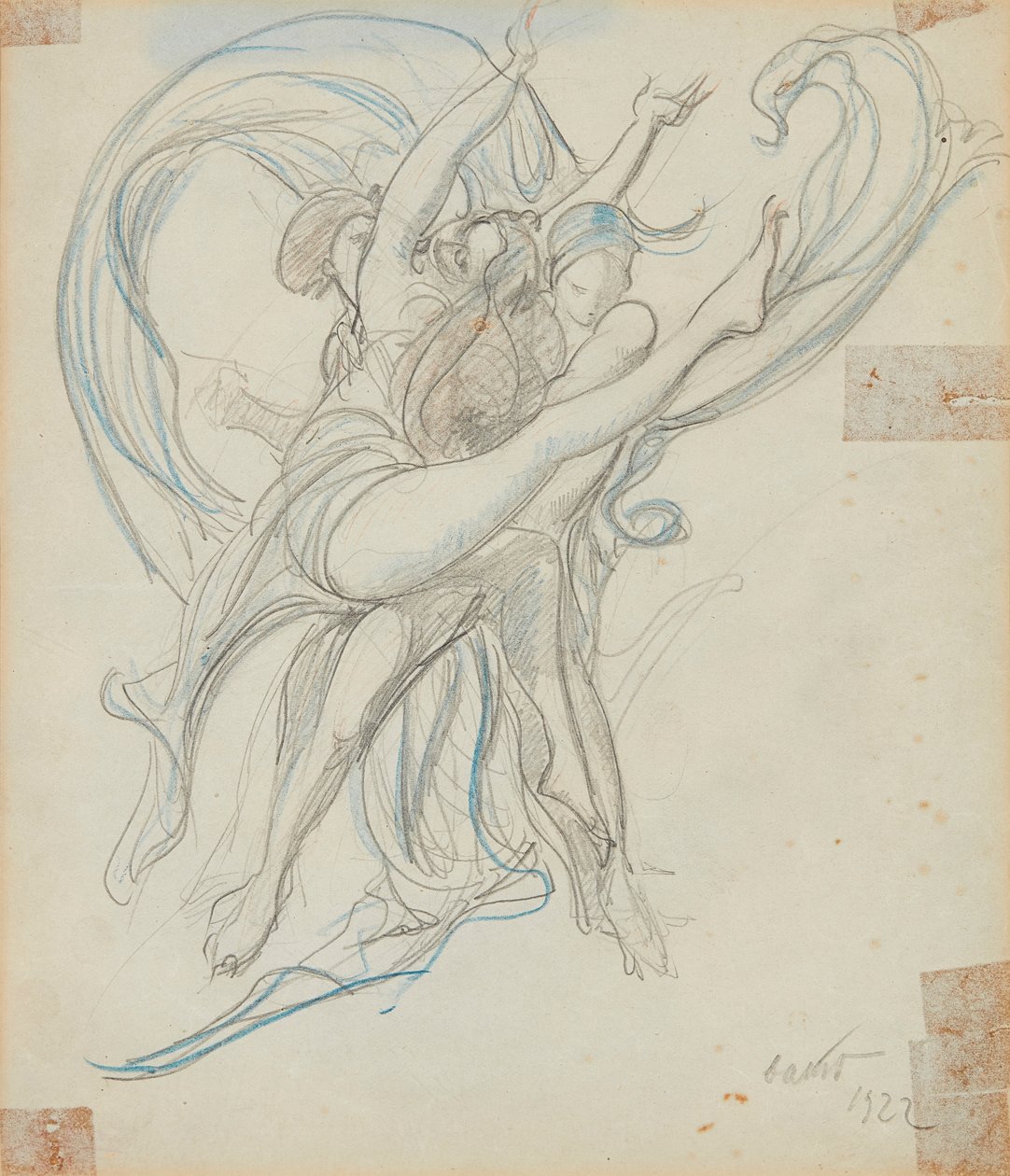 Grupa Tancerzy autorstwa Leon Bakst