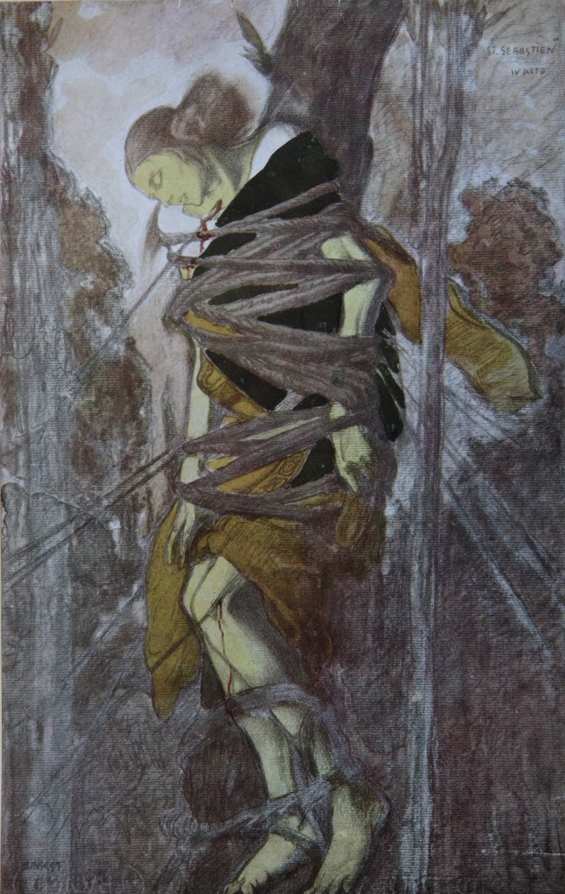 Ida Rubinstein w sztuce Męczeństwo św. Sebastiana Gabriele D