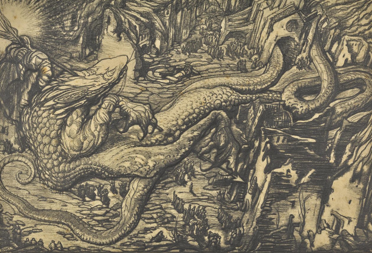 Potwór wojny. autorstwa Leon Bakst