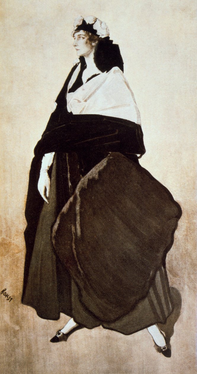 Portret baletnicy i patronki Idy Rubinstein, 1921 autorstwa Leon Bakst