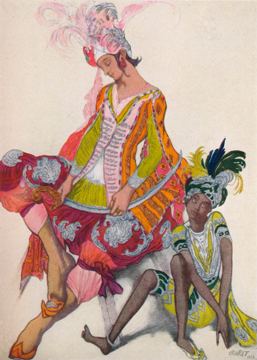 Książę i niewolnik Revant, 1922, 1923 autorstwa Leon Bakst