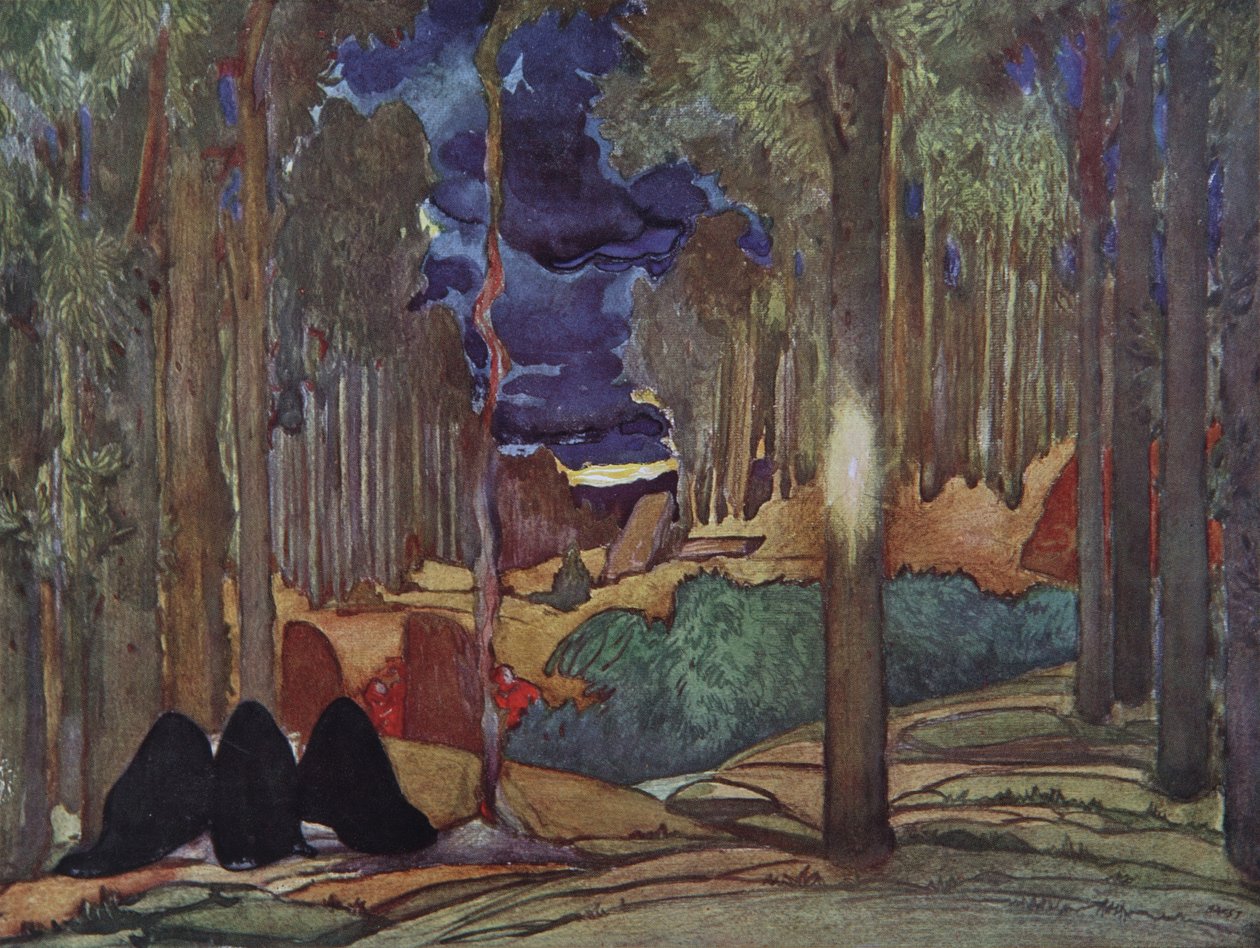 Scenografia do spektaklu Męczeństwo św. Sebastiana Gabriele D