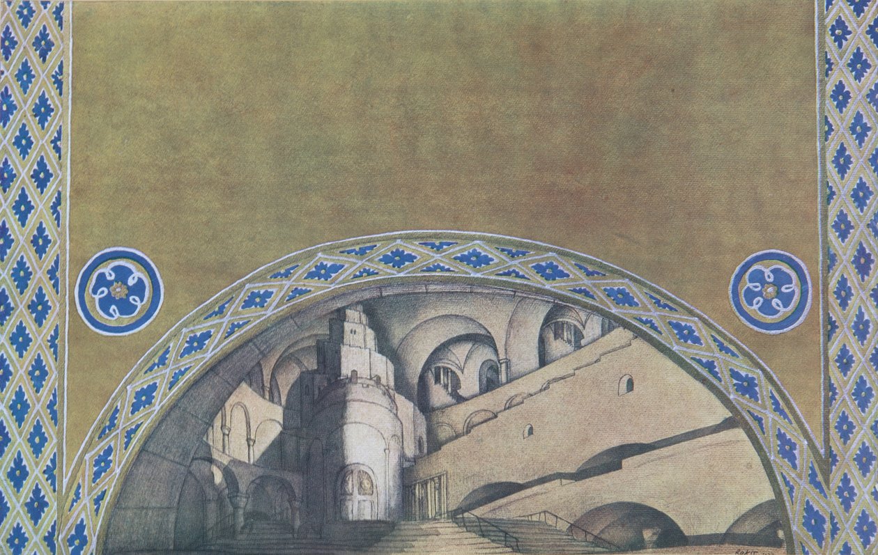 Scenografia do spektaklu Męczeństwo św. Sebastiana Gabriele D