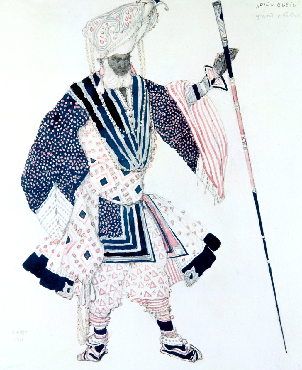 Arcykapłan Le Grand Prêtre, kostiumy baletowe, 1911 autorstwa Leon Bakst
