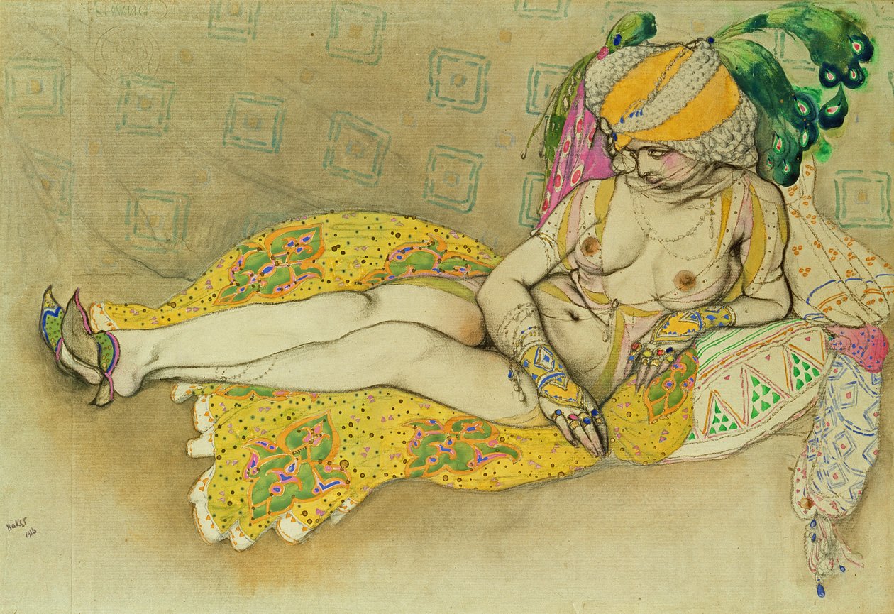 Żółta Sułtana autorstwa Leon Bakst