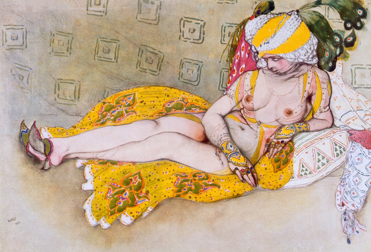 Żółta Sułtana, 1916. autorstwa Leon Bakst