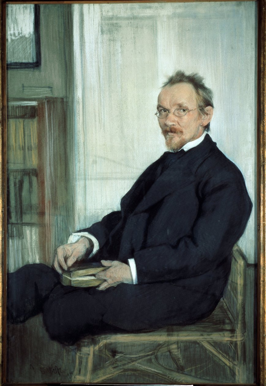 portret pisarza i filozofa Wasilija (Wasilija) Wasiliewicza Rozanowa (1856-1919) autorstwa Leon Bakst