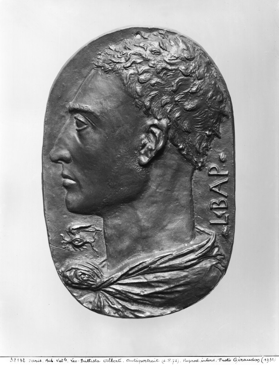 Medalion Autoportret (brąz) autorstwa Leon Battista Alberti