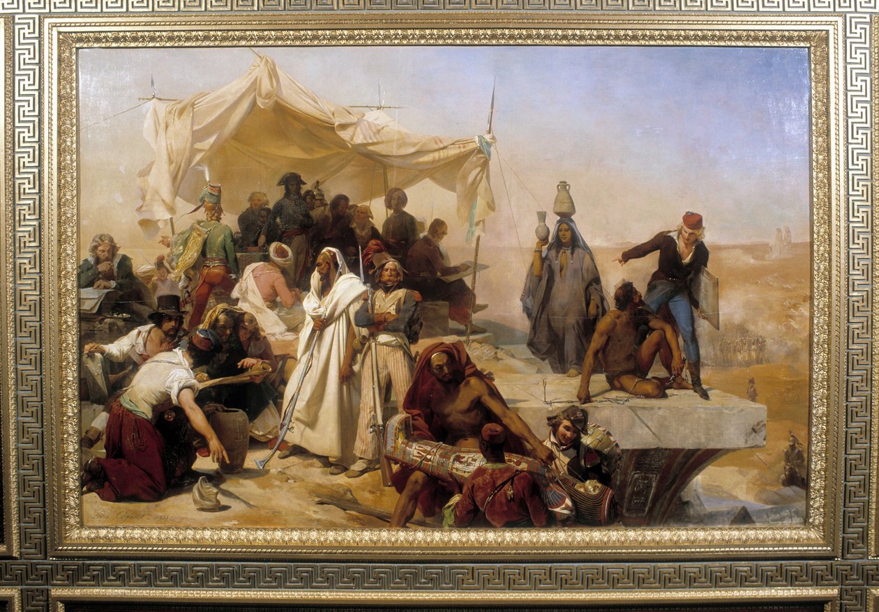 Wyprawa z Egiptu pod rozkazami Bonapartego. Malarstwo Leona Cognieta (1794-1880) autorstwa Léon Cogniet