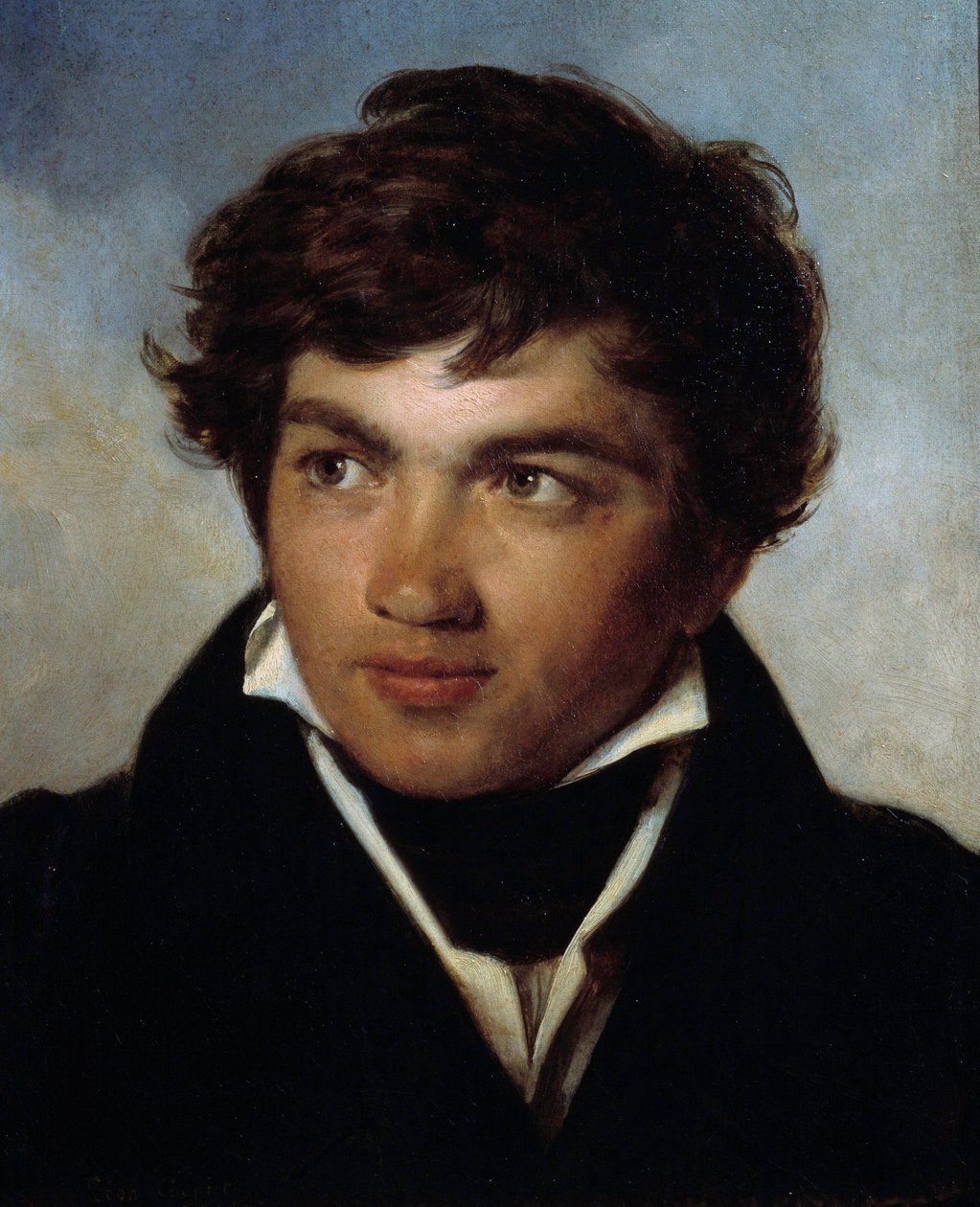 Portret malarza Achille Michallon (1796-1822) Obraz Leona Cognieta (1794-1880) XIX-wieczny Orlean, Musee des Beaux Arts autorstwa Léon Cogniet