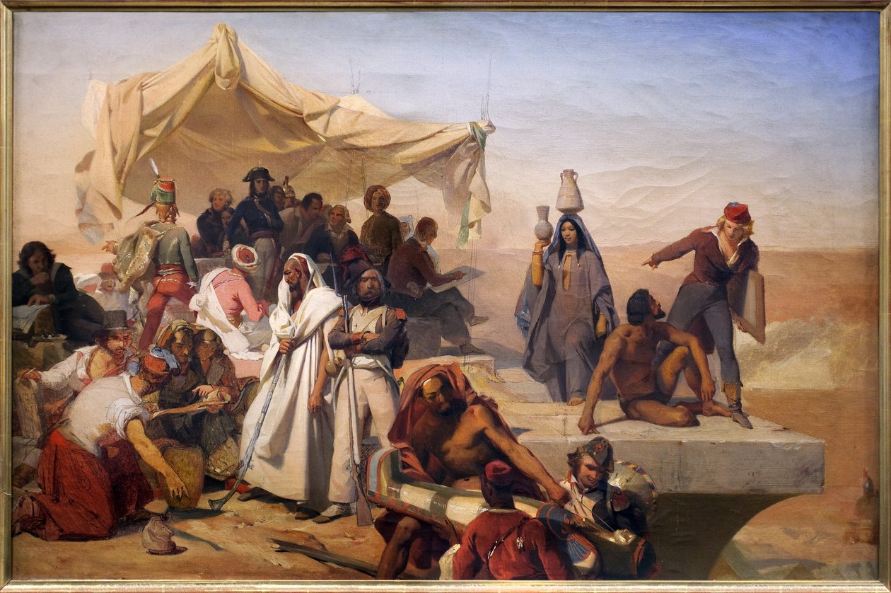 Wyprawa (wieś) Egiptu pod rozkazami Bonapartego (Napoleona) autorstwa Léon Cogniet