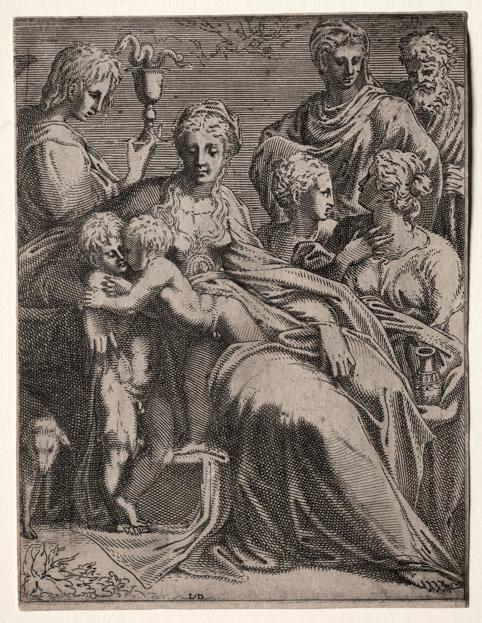 Święta rozmowa, 1540s. autorstwa Leon Davent