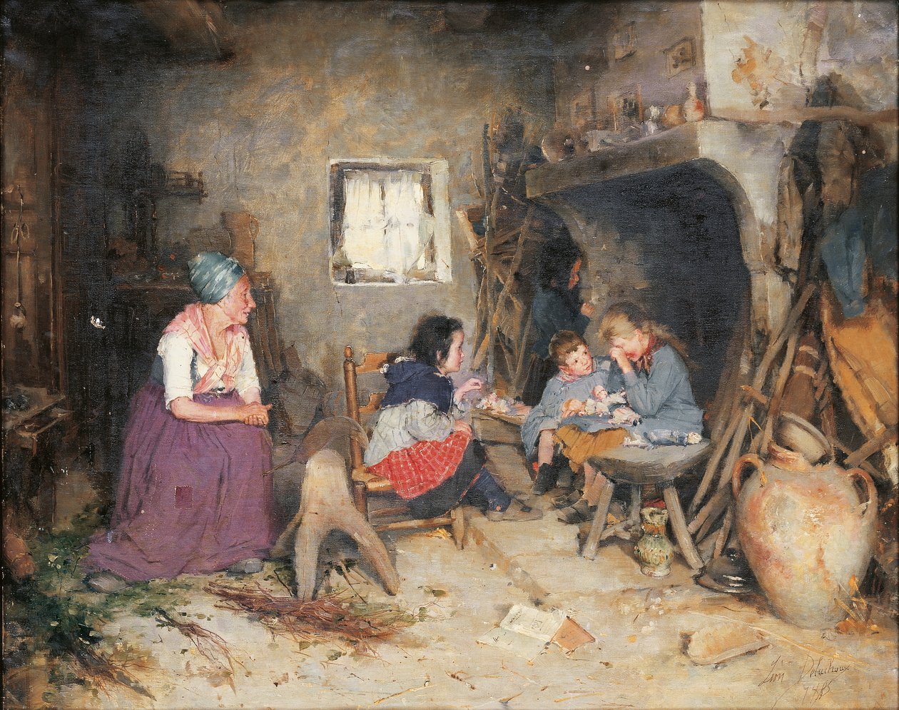 Zepsuta lalka, 1885 autorstwa Leon Delachaux