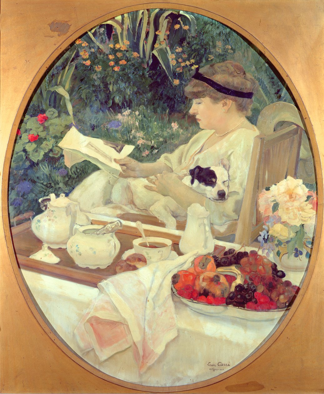 Herbata w ogrodzie, 1910 autorstwa Leon Georges Carre
