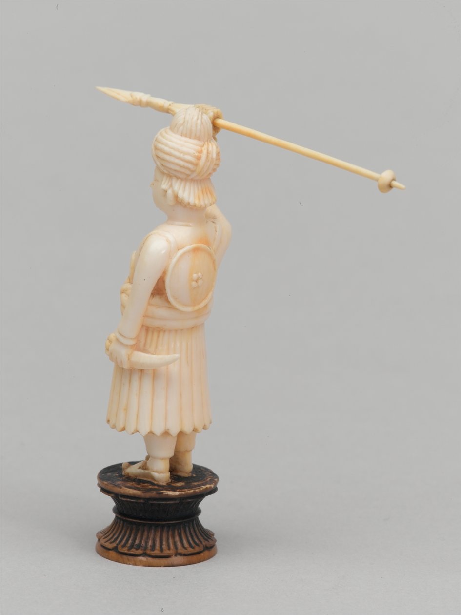 Czarny pionek, figura szachowa, Indie, 1820 ok autorstwa Leon Hornecker