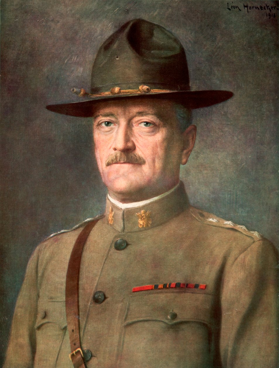 John Joseph „Black Jack” Pershing, amerykański generał, 1926. autorstwa Leon Hornecker