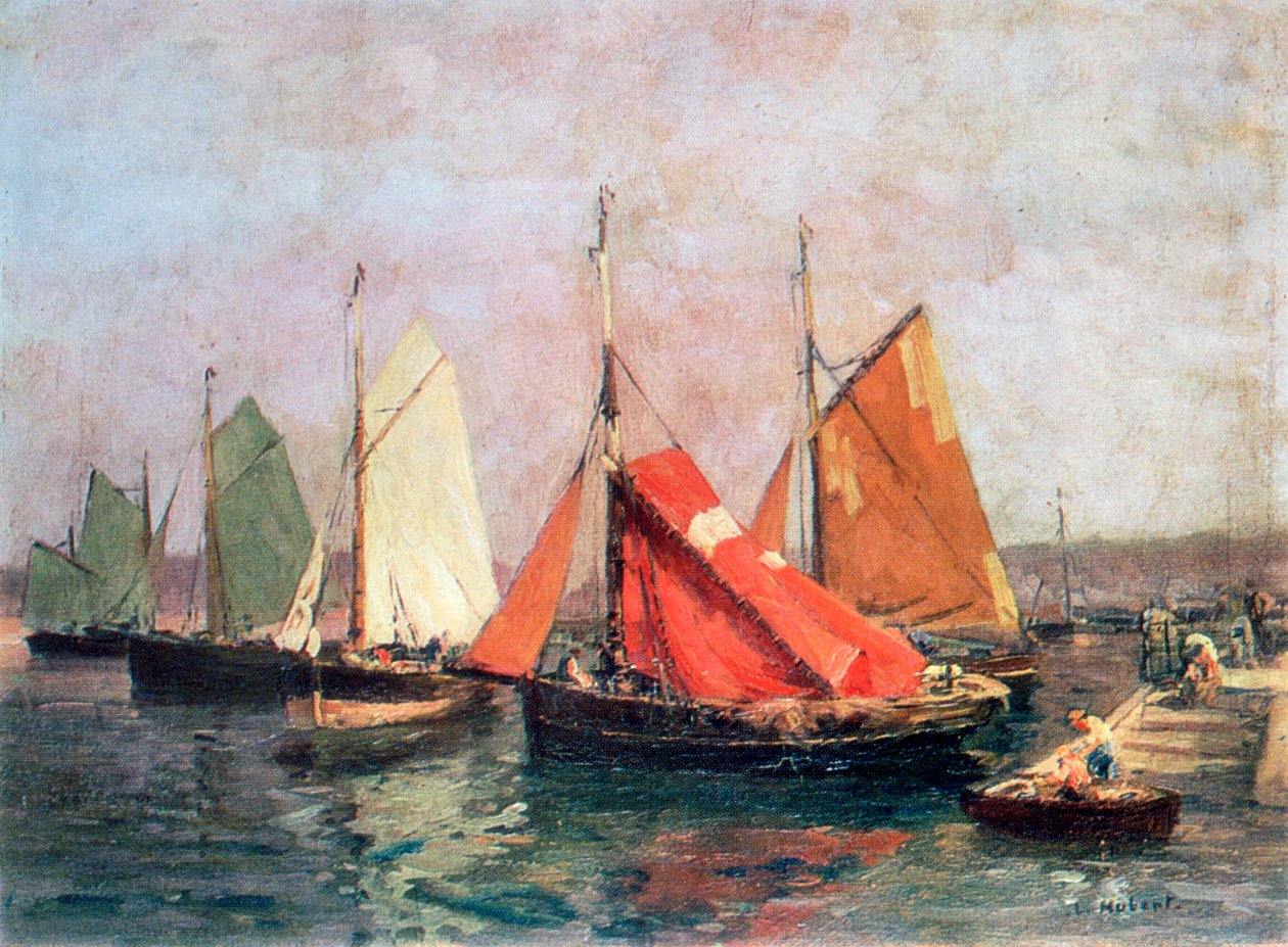 Wybrzeże Bretońskie”, c1907-1915 autorstwa Leon Hubert