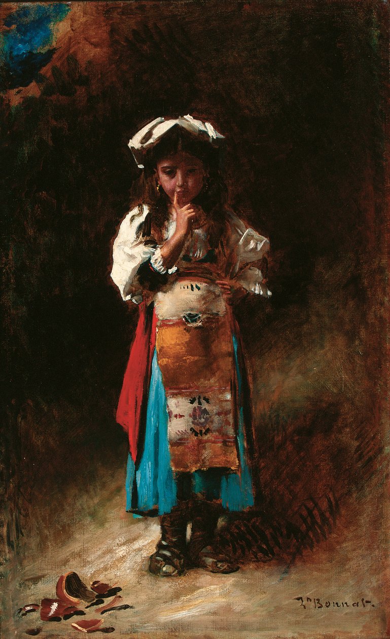 Rozbity dzban (olej na płótnie) autorstwa Leon Joseph Florentin Bonnat