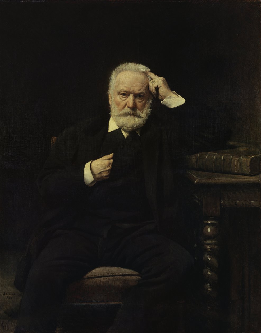 Portret Wiktora Hugo (1802–85) 1879 autorstwa Leon Joseph Florentin Bonnat