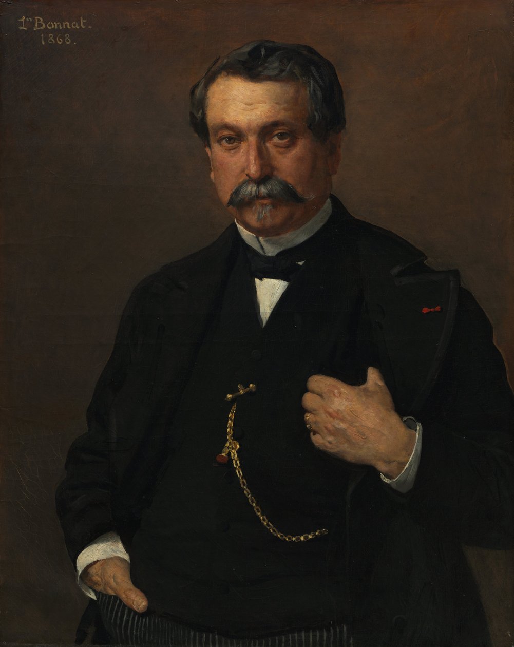 Portret mężczyzny autorstwa Leon Joseph Florentin Bonnat