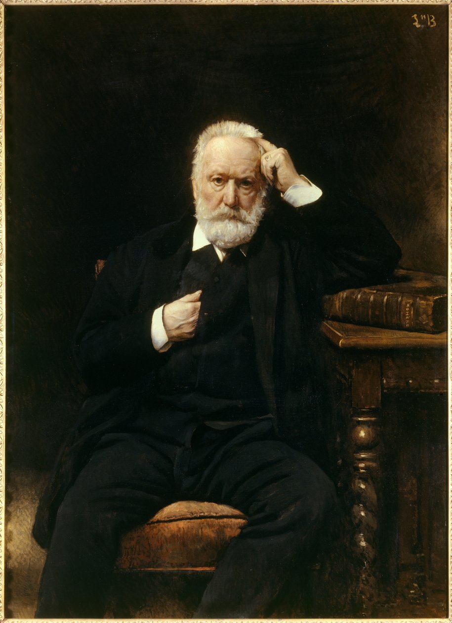 Portret francuskiego pisarza Victora Hugo (1802-1885) Obraz Leon Joseph Bonnat (1833-1922) XIX-wieczny Wersal, Musee du Chateau - Portret francuskiego pisarza Victora Hugo (1802-1885). Obraz Leon Joseph Bonnat (1833-1922) autorstwa Leon Joseph Florentin Bonnat